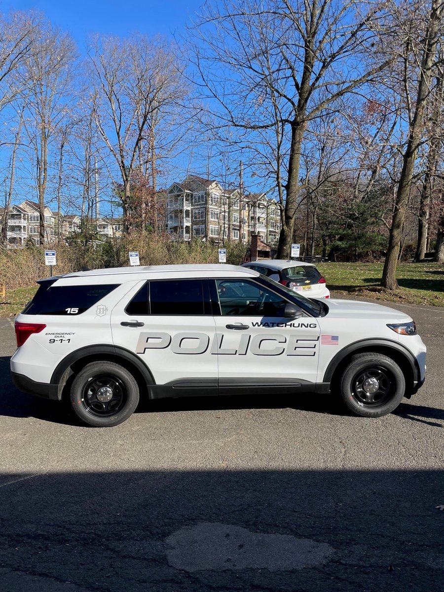 Reflective Vinyl Graphics in NJ Prepare Watchung Police Car 15 for Duty